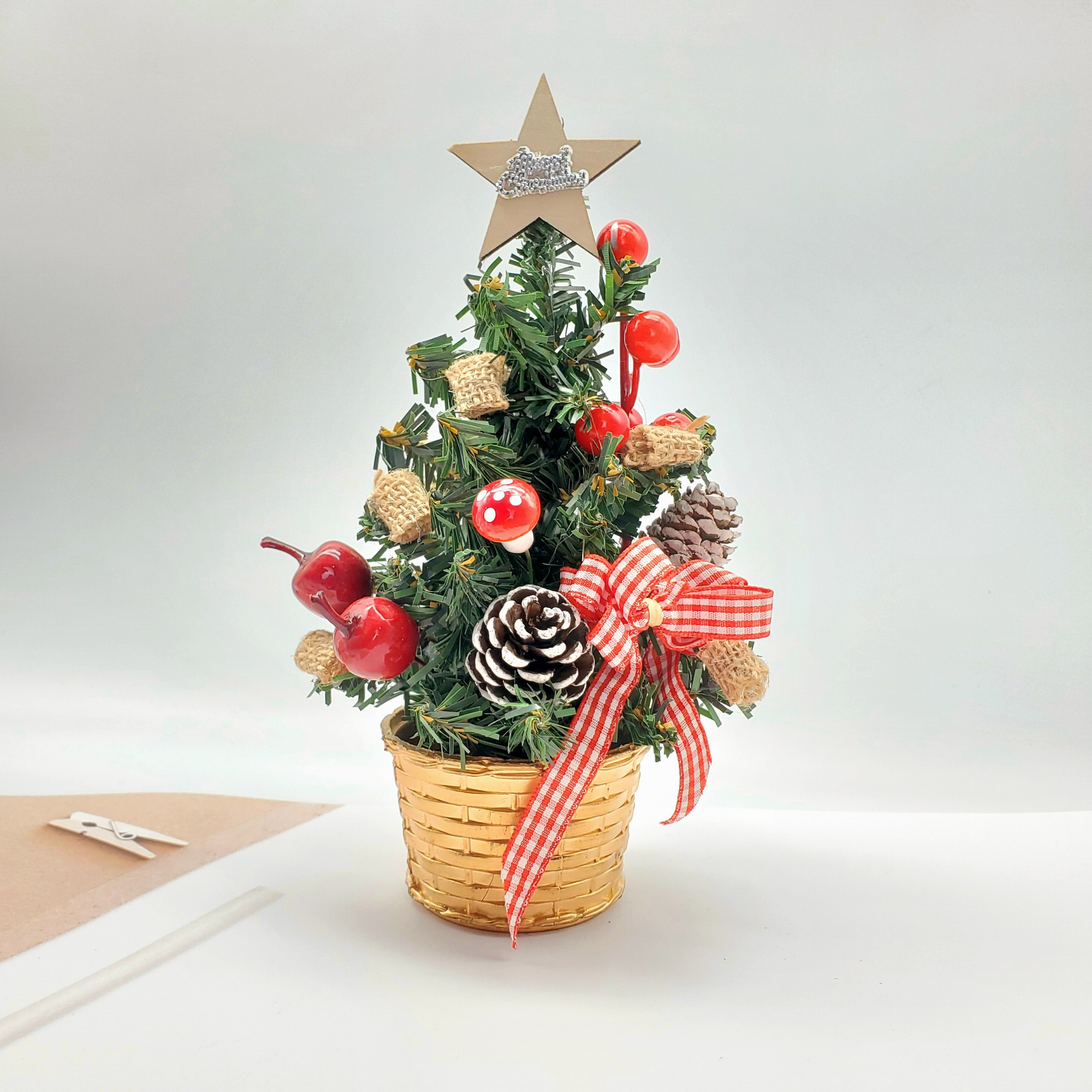 Cây Thông Nhí TNM08 Cây 20cm Trang Trí Giáng Sinh Cây Thông Noel
