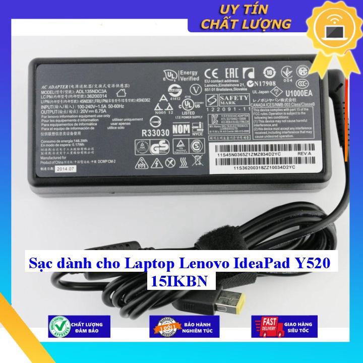 Sạc dùng cho Laptop Lenovo IdeaPad Y520 15IKBN - Hàng Nhập Khẩu New Seal