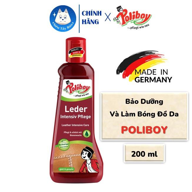 Bảo Dưỡng Đồ Da POLIBOY Làm Bóng Túi Da, Giày Da, Làm Mới Ghế Da Ô Tô, Sofa Da 200ml