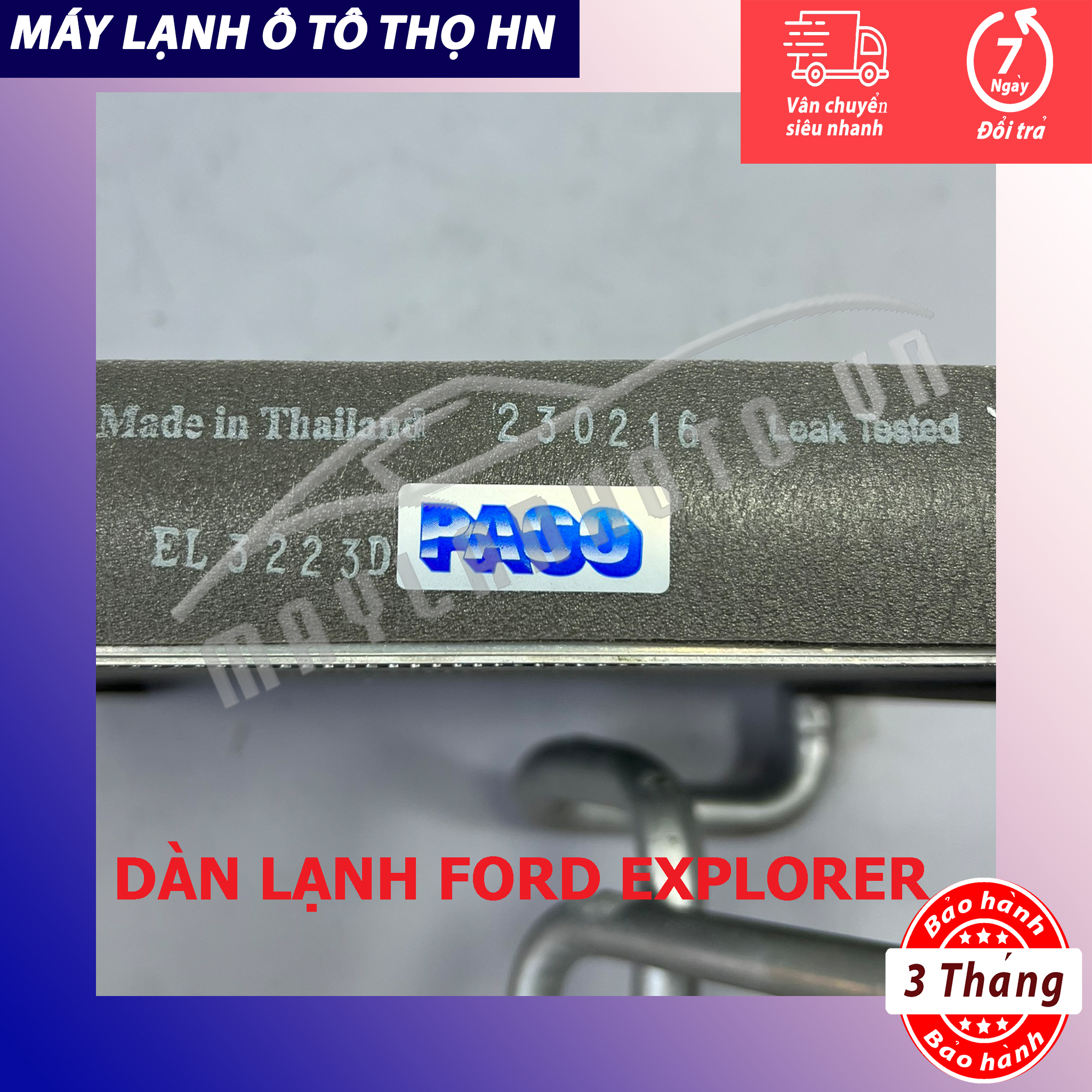 Dàn (giàn) lạnh Ford Explorer Hàng xịn Thái Lan (hàng chính hãng nhập khẩu trực tiếp)