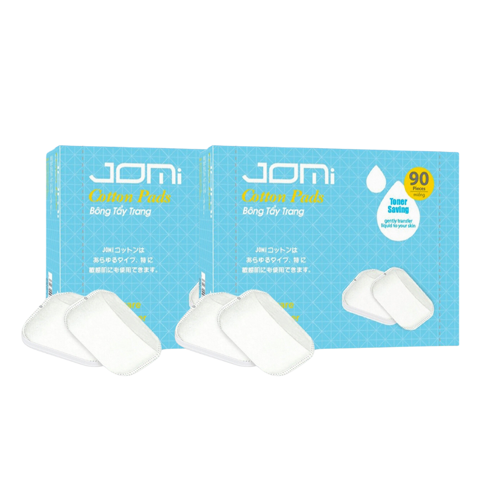 Combo 2 Hộp Bông Tẩy Trang Jomi Xỏ Ngón 90 Miếng/ hộp