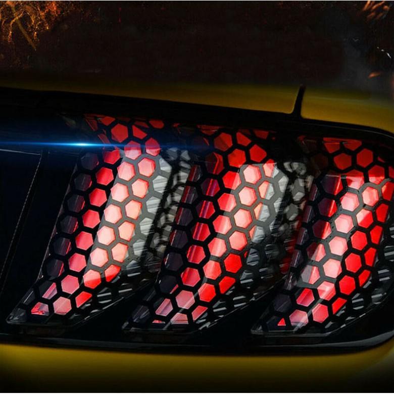 Decal Dạng Lưới Tổ Ong Dán Trang Trí đèn ô Tô Ms-309