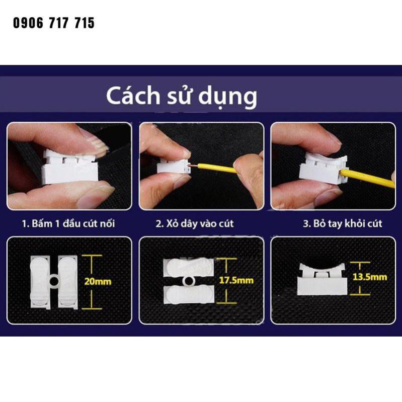 10 chiếc nối dây điện CH2,cầu nối dây điện chuyên dùng cho quạt - đèn led, đầu nối dây điện, cút nối dây điện