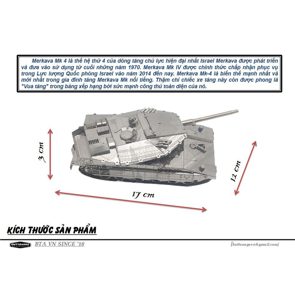 Mô Hình Lắp Ráp 3d Xe Tăng Merkava Mk4 - Israel