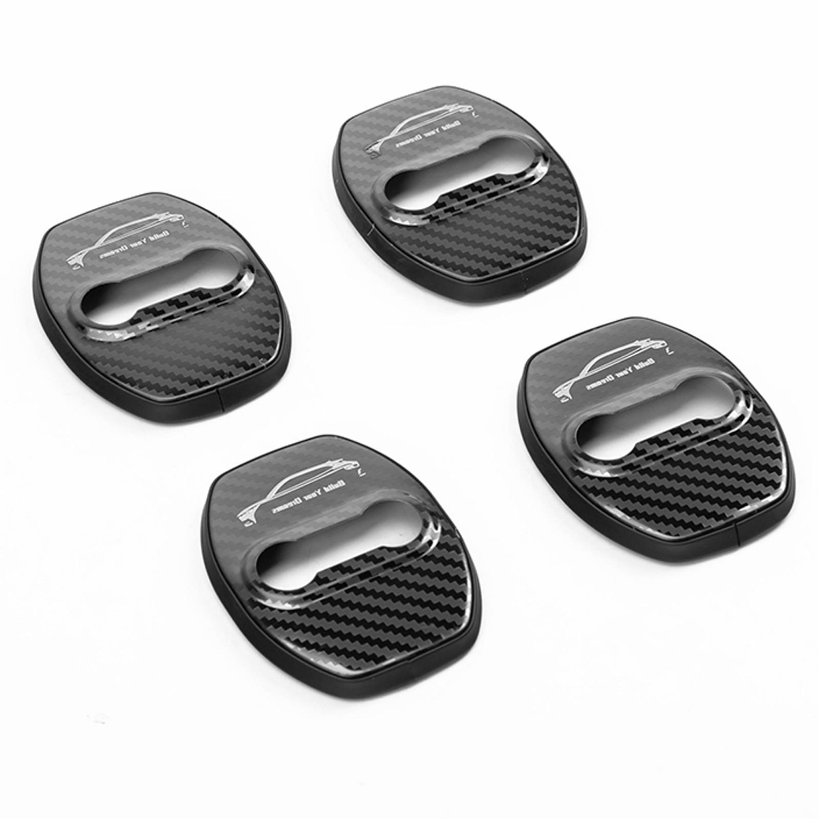 4 Pieces Stainless Steel Door Lock Cover for Byd Atto 3 Yuan Plus