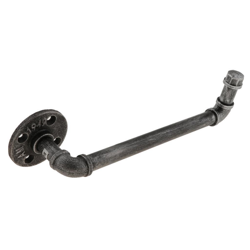 Industrial Retro Pipe Wine Bottle Glasses Storage Champagne Wine Rack 2Pcs