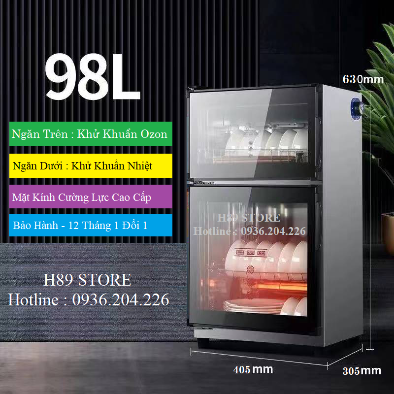 Tủ sấy bát 2 tầng, khử khuẩn bằng bằng nhiệt và ozon - Máy sấy chén bát gia đình phiên bản mới nhất Có Kèm Ảnh Thật
