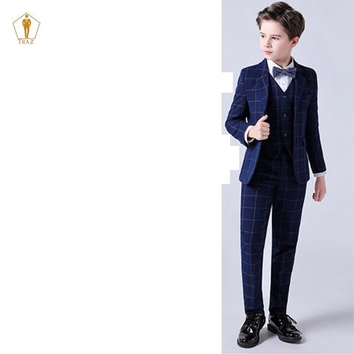 Bộ, Set Vest TRAZ Karo Cho Bé Trai, Trẻ Em, Con NítBé Mập Cao Tăng 1, 2 Size
