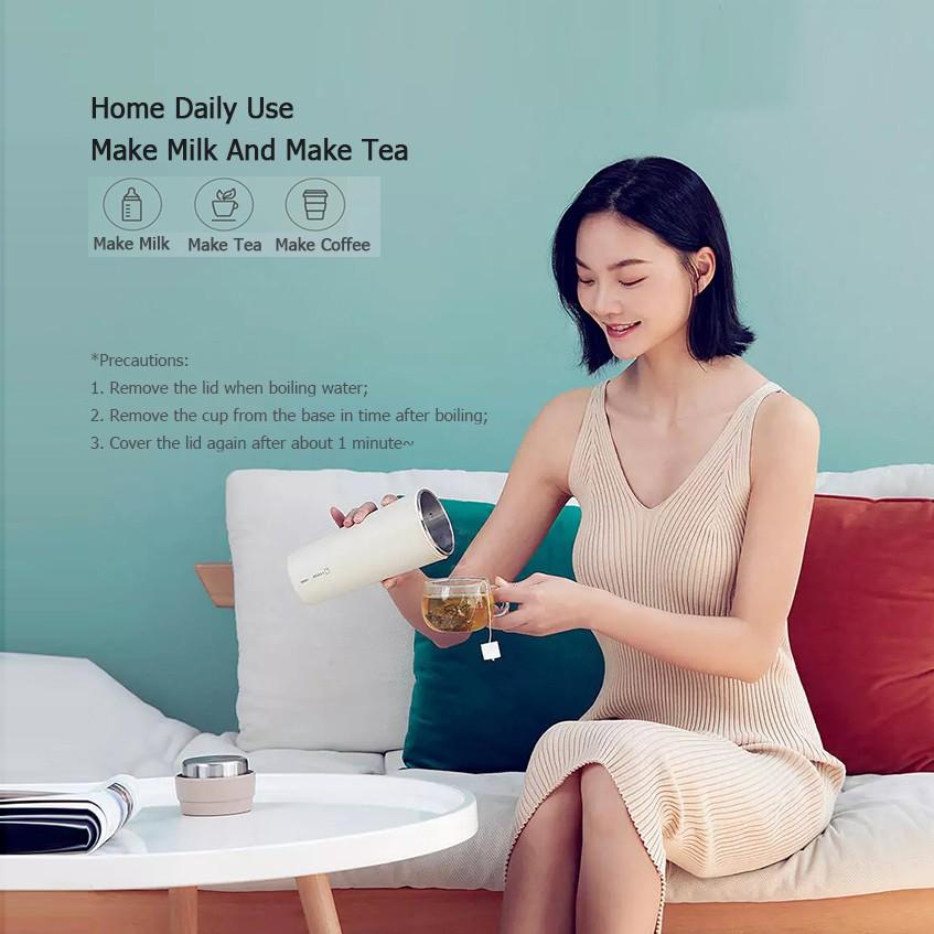 Cốc Đun Nước 17pin B001 Chất Liệu Thép Không Gỉ 304 Giữ Nhiệt Đa Năng 400ml Hàng nhập khẩu