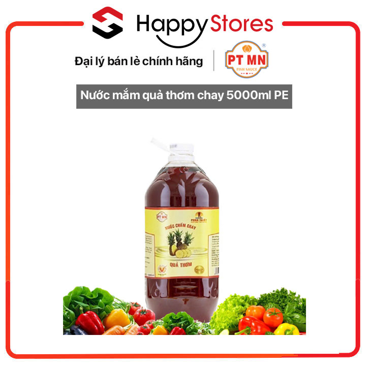 Nước mắm quả thơm chay 5000ml PE- Hàng chính hãng