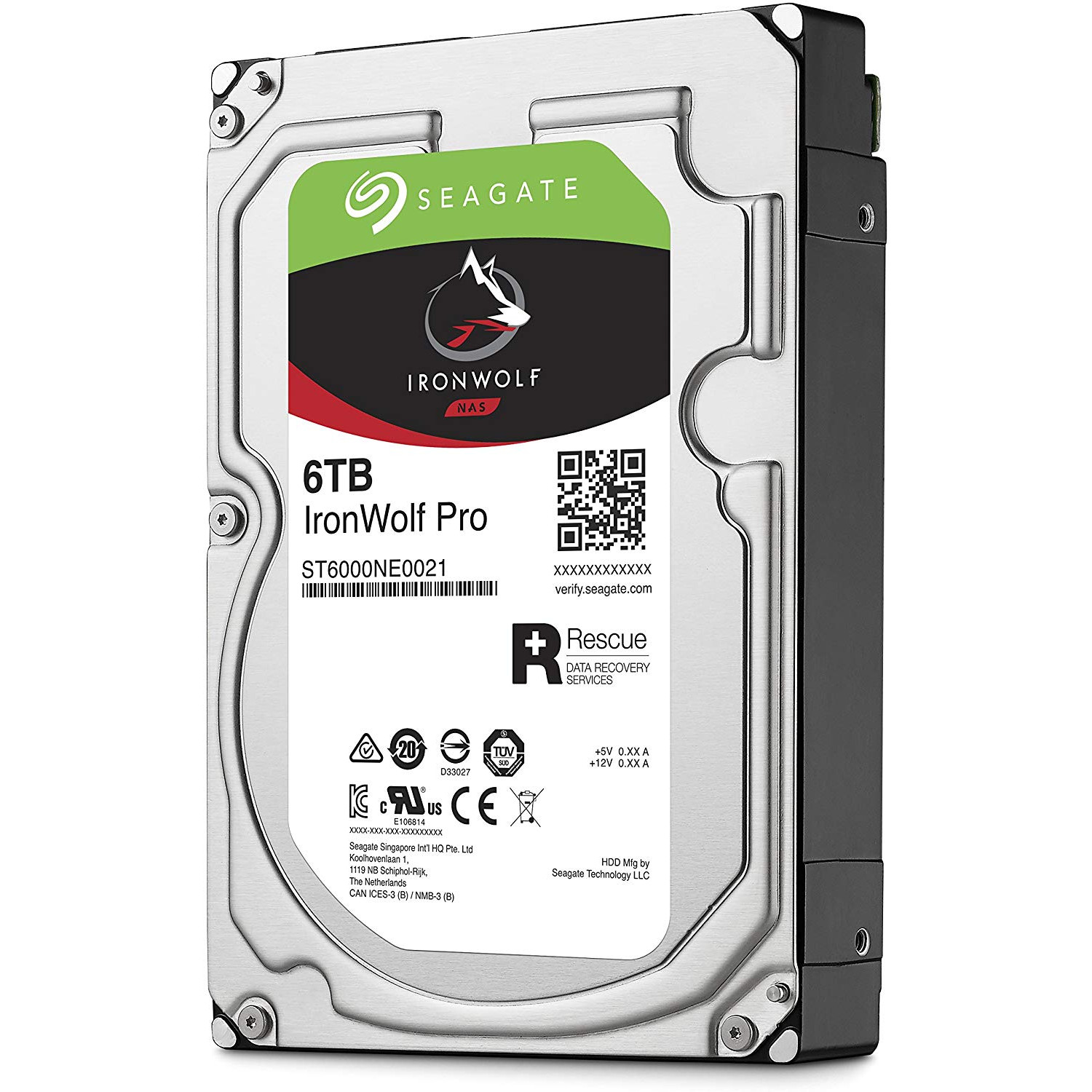 Ổ Cứng HDD NAS Storage Seagate IronWolf Pro 6TB/256MB/3.5 7200RPM - ST6000NE0021 - Hàng Chính Hãng