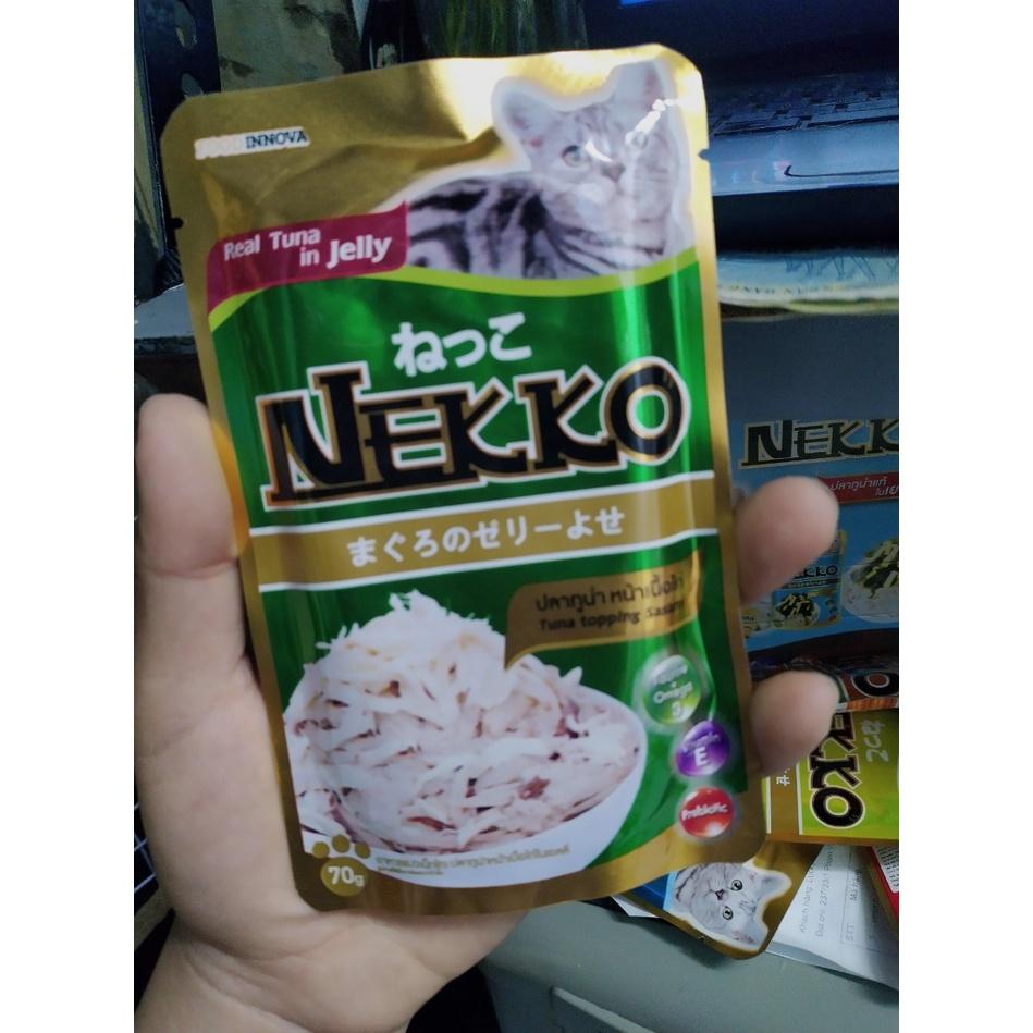 PATE NEKKO JELLY DẠNG THẠCH CHO MÈO 70g