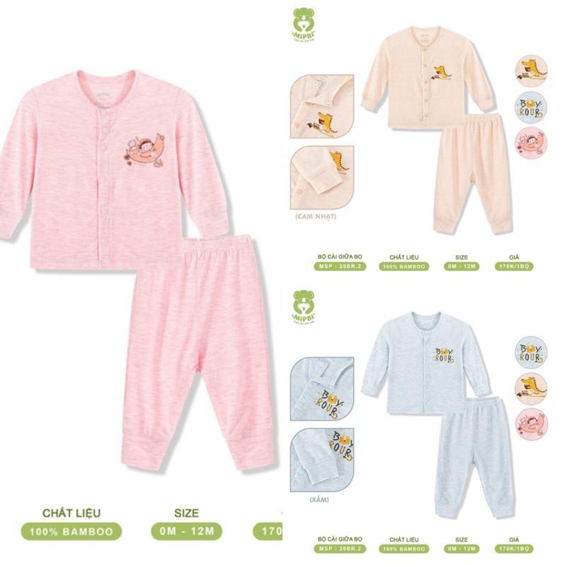 BỘ DÀI TAY CÀI GIỮA SỢI TRE MIPBI