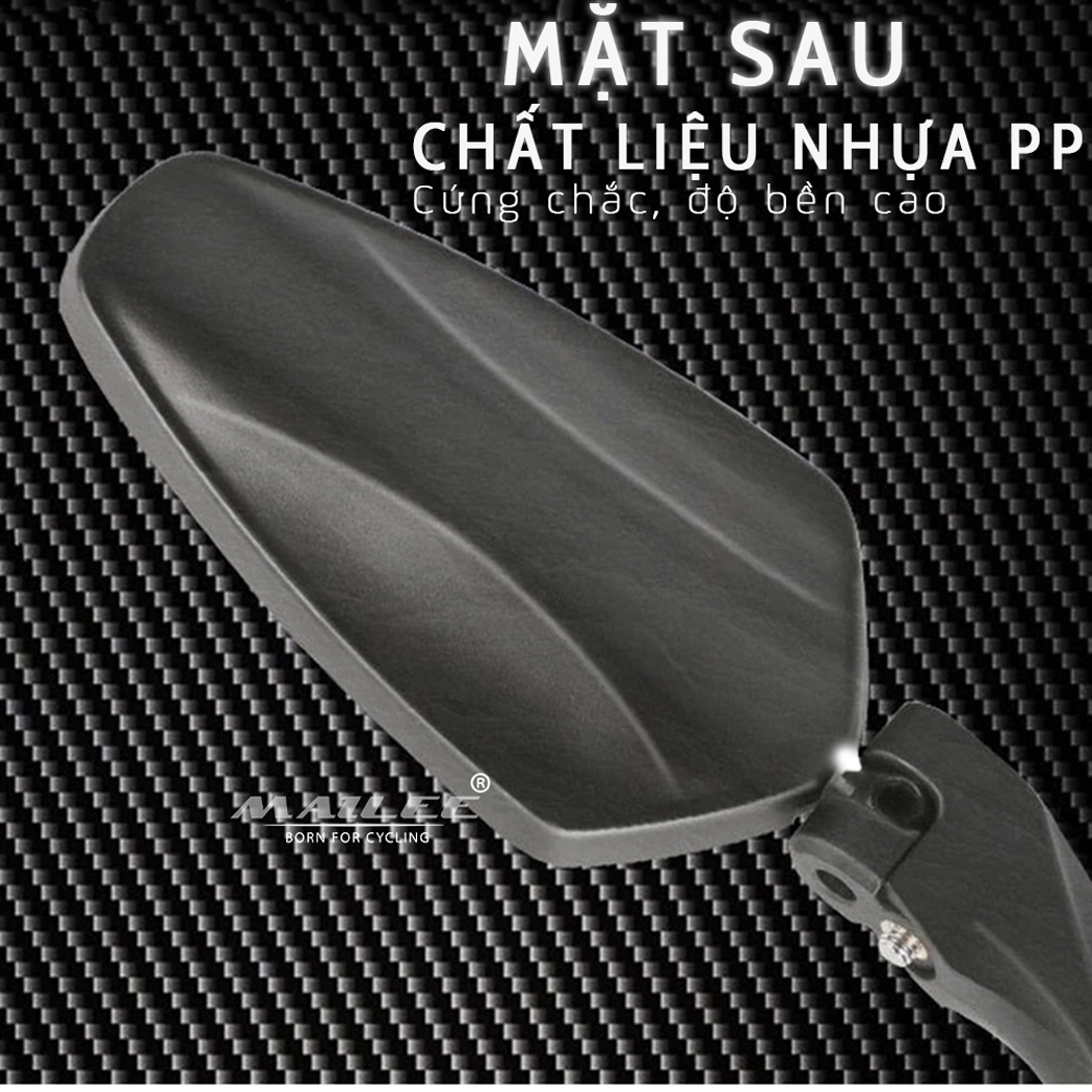Gương chiếu hậu xe đạp mặt phẳng gắn tay lái/ ghi đông xe đạp YQ212 cho đường kính tay lái phi 16-22mm Mai Lee