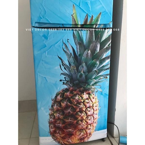 Miếng Dán Tủ Lạnh Hoa Quả - Decal Tủ Lạnh, Máy Giặt nhiều Kích thước - Màu sắc đẹp