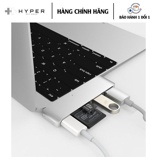 Cổng chuyển đổi HyperDrive 5-in-1 USB-C Hub dành cho MacBook, PC &amp; Devices Cổng USB C hỗ trợ Power deliver - hàng chính hãng