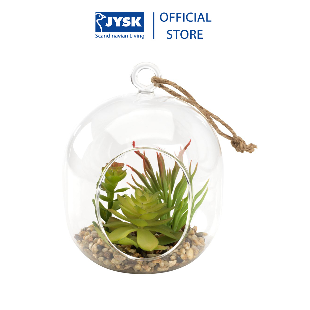 Cây Hoa Trang Trí Vigo Thủy Tinh Đá Đường Kính 11 x 15cm