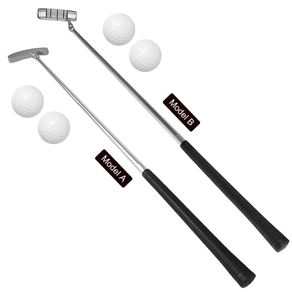 Gậy đánh golf lắp ráp bằng hợp kim kẽm tay cầm bằng cao su và 2 quả bóng