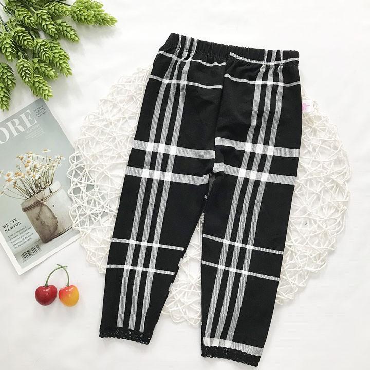 Quần legging dài bé gái từ 7kg-19kg thun cotton 4 chiều - QG29