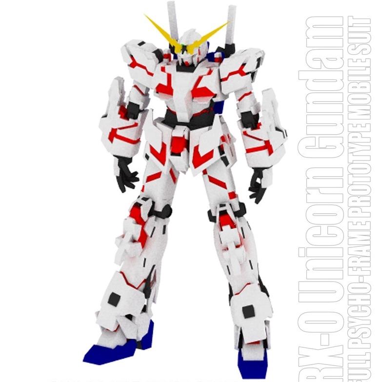 Mô hình giấy Gundamm RX-0 Unicorn Full Armor