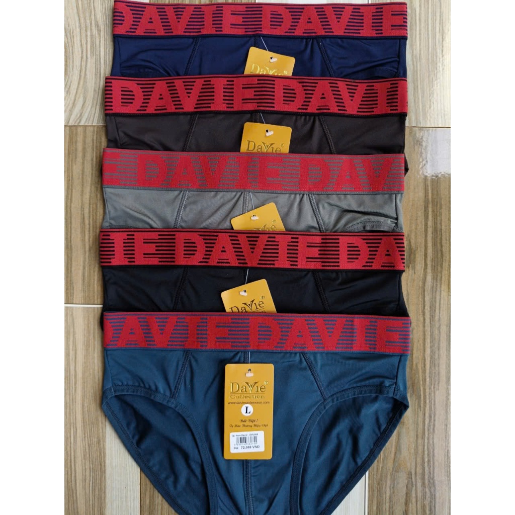 Quần Tam Giác Davie DVU004 Với Chất Liệu Thun Lạnh Co Giãn 4 Chiều Kết Hợp Bản Lưng 4.0cm