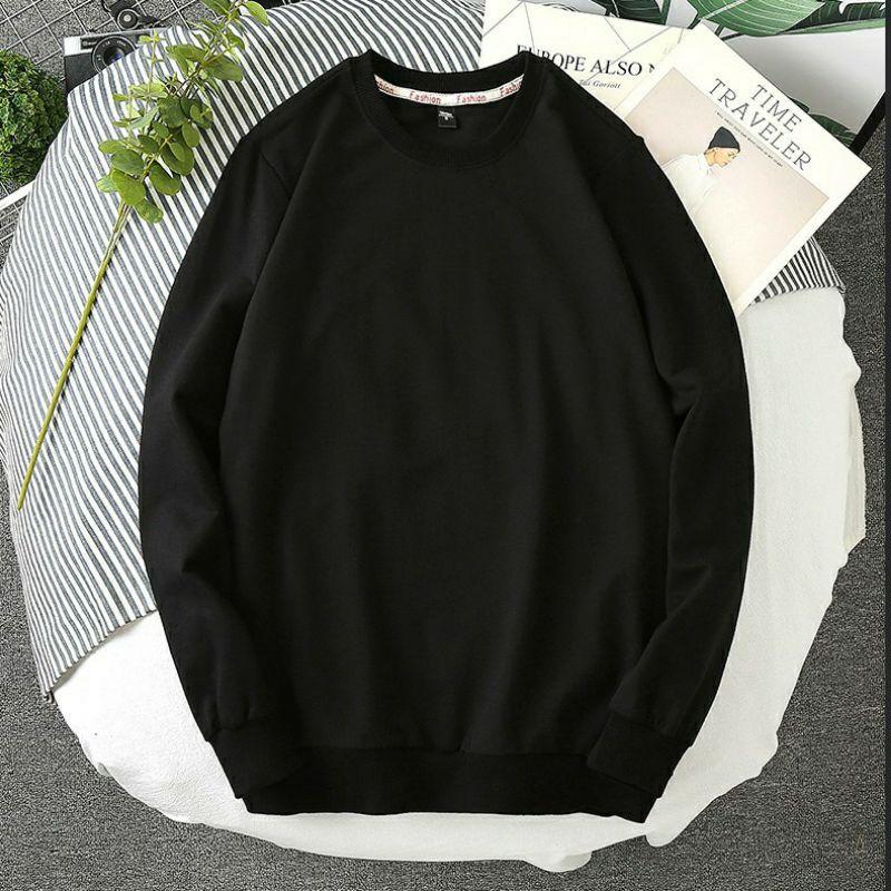 Áo sweater nam nữ trơn, nỉ bông da cá siêu đẹp