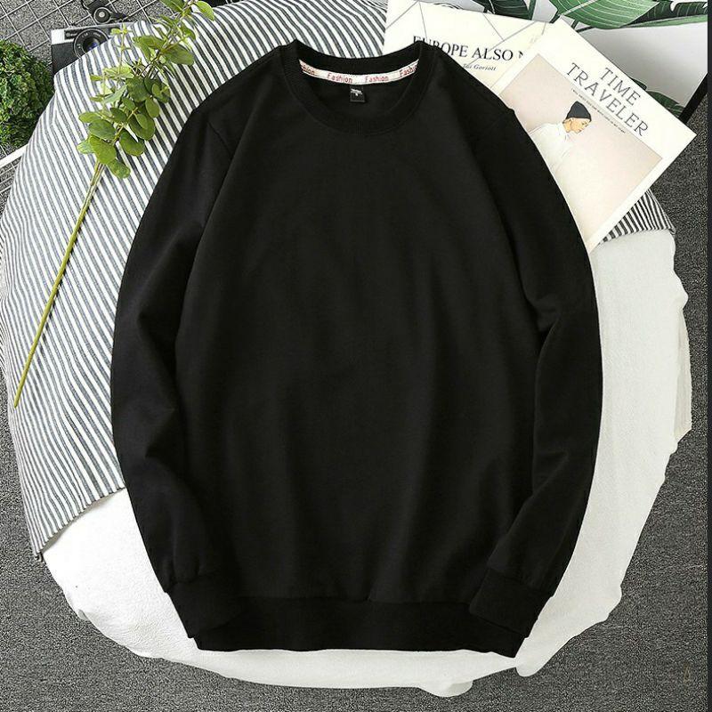 áo nỉ sweater thu đông nam nữ trơn, áo nỉ bông da cá siêu đẹp