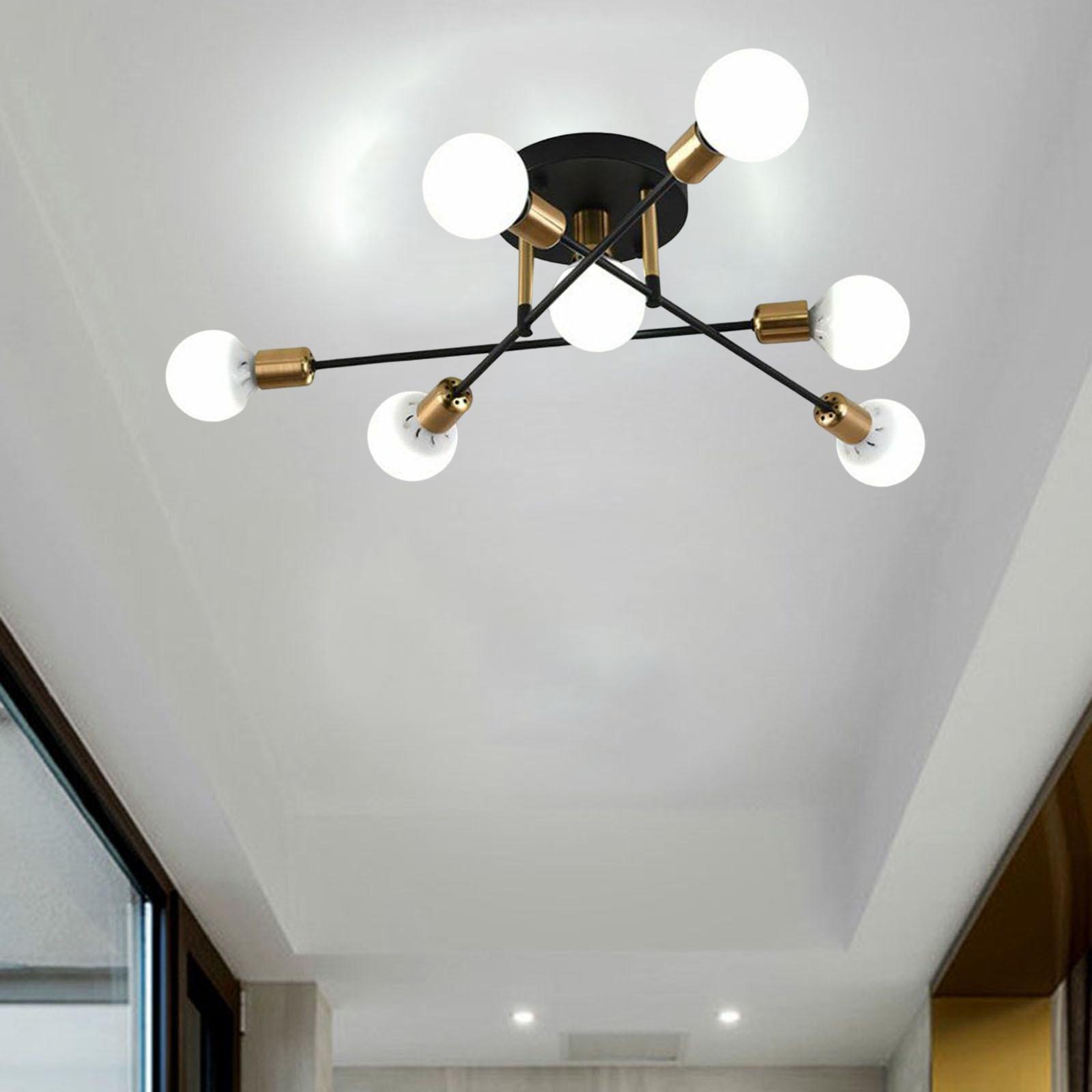 Sputnik Chandelier Modern Pendant Lighting Ceiling Light Fixture for Living Room, Kitchen, Bedroom, Dining Room