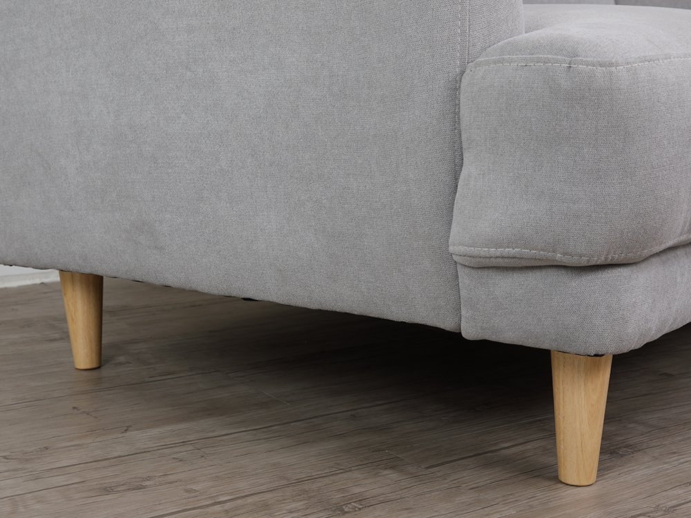 Ghế sofa đôi  WILEY khung gỗ chắc chắn, đệm bọc vải cao cấp xám nhạt | Index Living Mall - Phân phối độc quyền tại Việt Nam