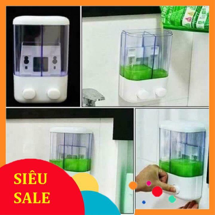 Hộp nhả dầu gội, sữa tắm, chất lỏng 2 ngăn siêu hot