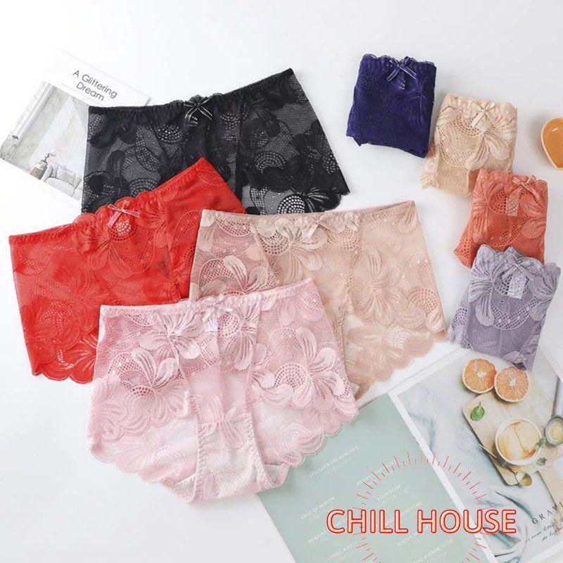 QUẦN LÓT REN ĐÙI CẠP CAO GEN NHẸ - CHILLHOUSE