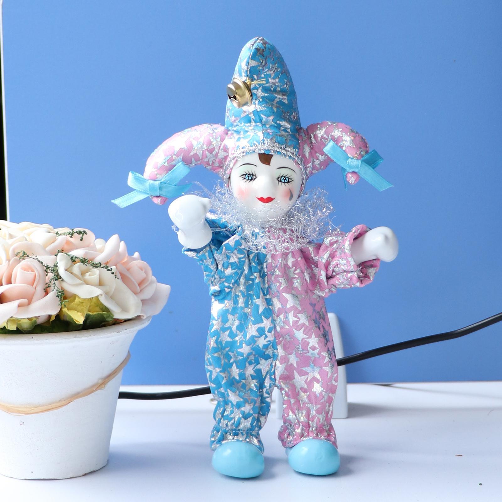 Porcelain Clown Doll for Kids Birthday Gifts Halloween Chirstmas Decor #2