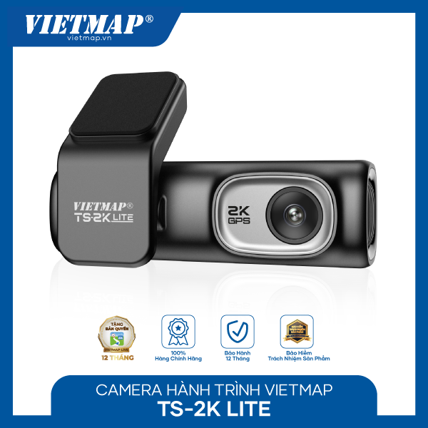 Camera hành trình VIETMAP TS-2K Lite - Ghi hình phía trước và sau - Hàng chính hãng