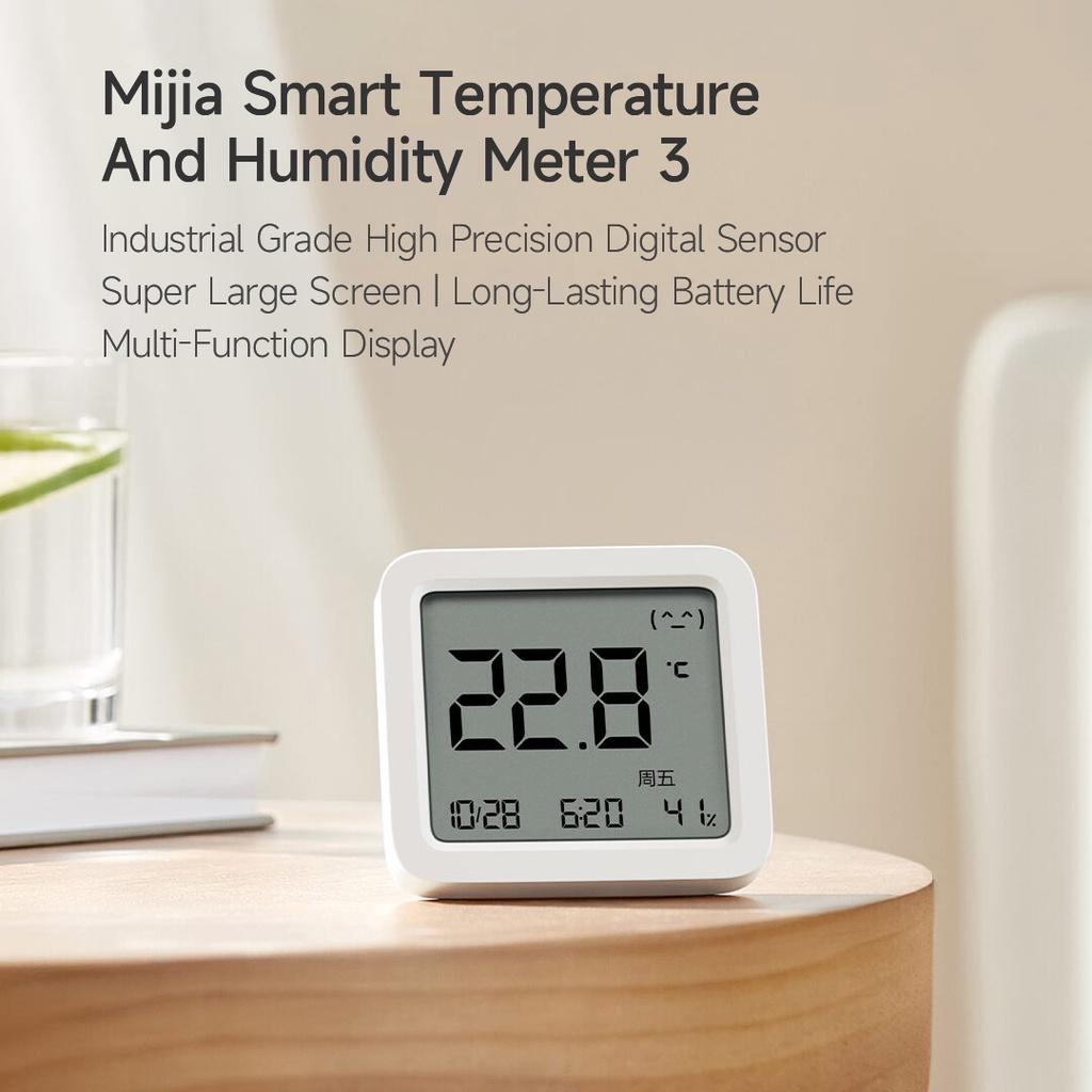 Máy Đo Nhiệt Độ Và Độ Ẩm Thông Minh 3 Cấp Độ Chính Xác Cao Màn Hình LCD Với Màn Hình LCD Hiển Thị Ngày Và Độ Ẩm Ngày Tháng Xiaomi Youpin Mijia