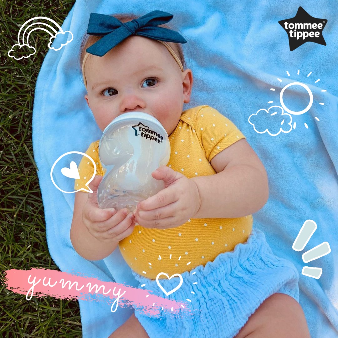 COMBO Ty ngậm Vui Nhộn Tommee Tippee FunFriends 6-18m &amp; Bình Sữa Ty Siêu Mềm Tự Nhiên Tommee Tippee 260ml