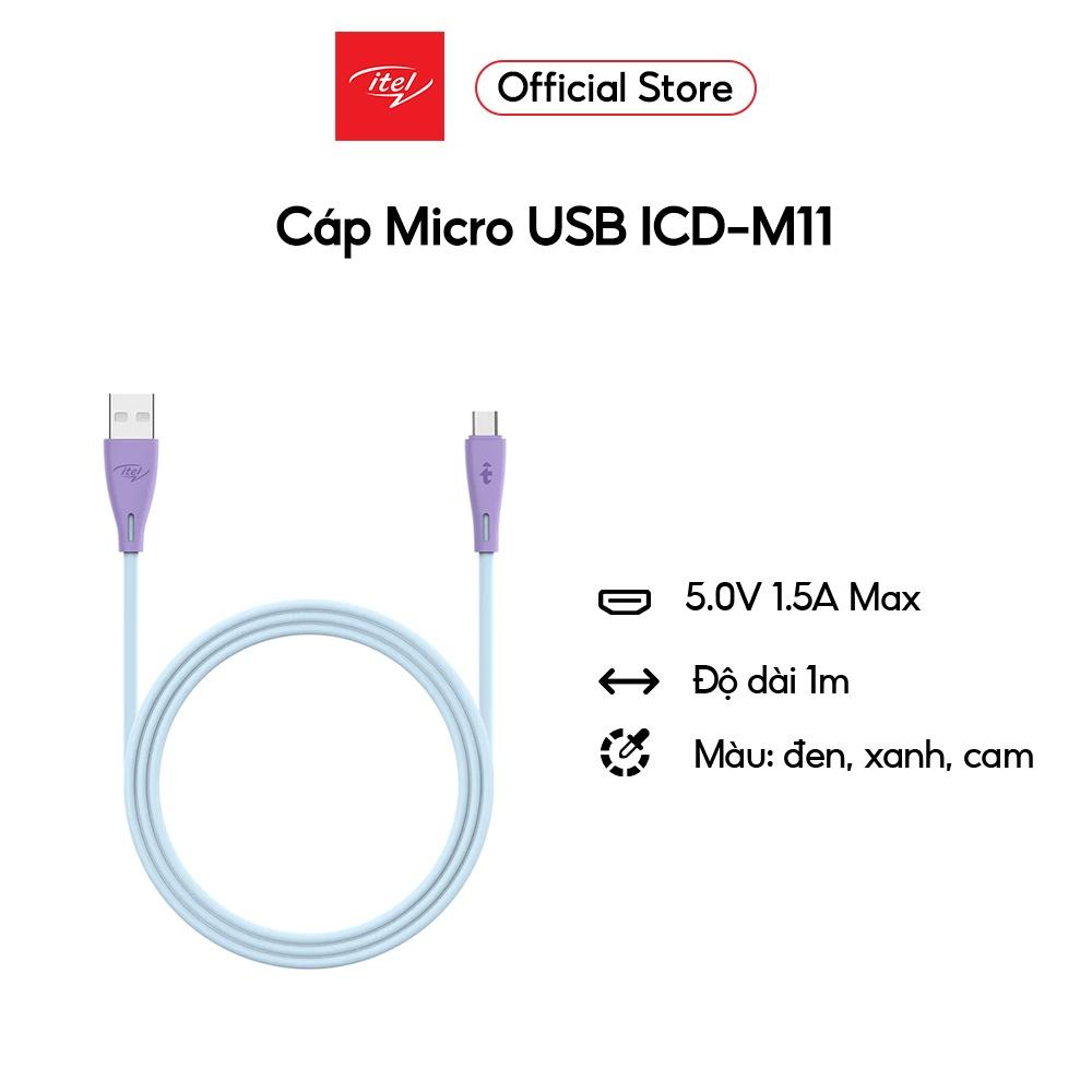 Hình ảnh Dây cáp sạc Itel ICD-M11 1M Data | Micro USB Cable | Hàng Chính Hãng