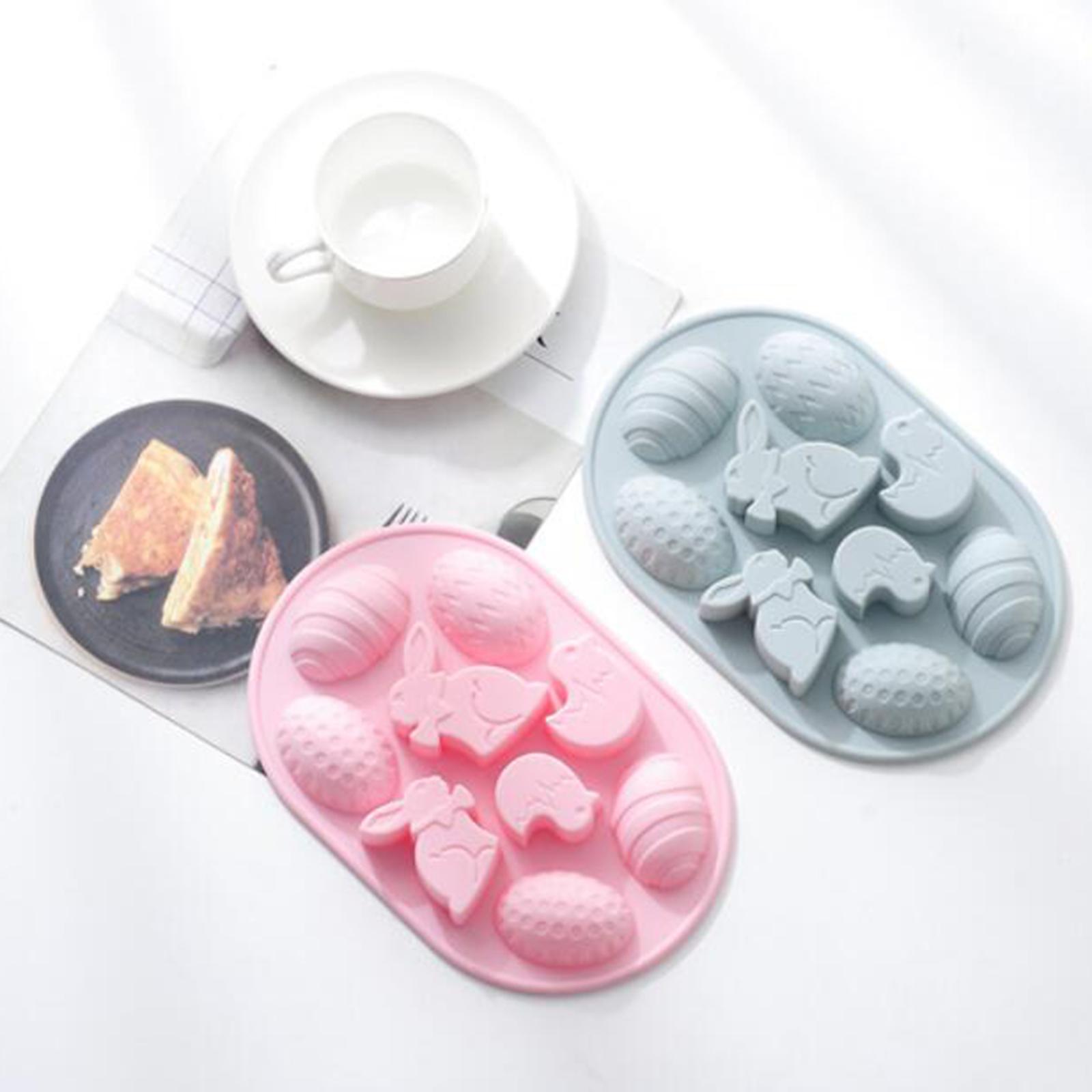 Silicone Chocolate Mold Candy Cookie Cake Baking Mould DIY Jelly Mold Pink