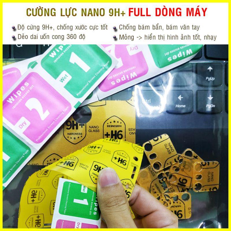 Dán cường lực dẻo nano độ cứng 9H+ nhiều dành cho dòng máy