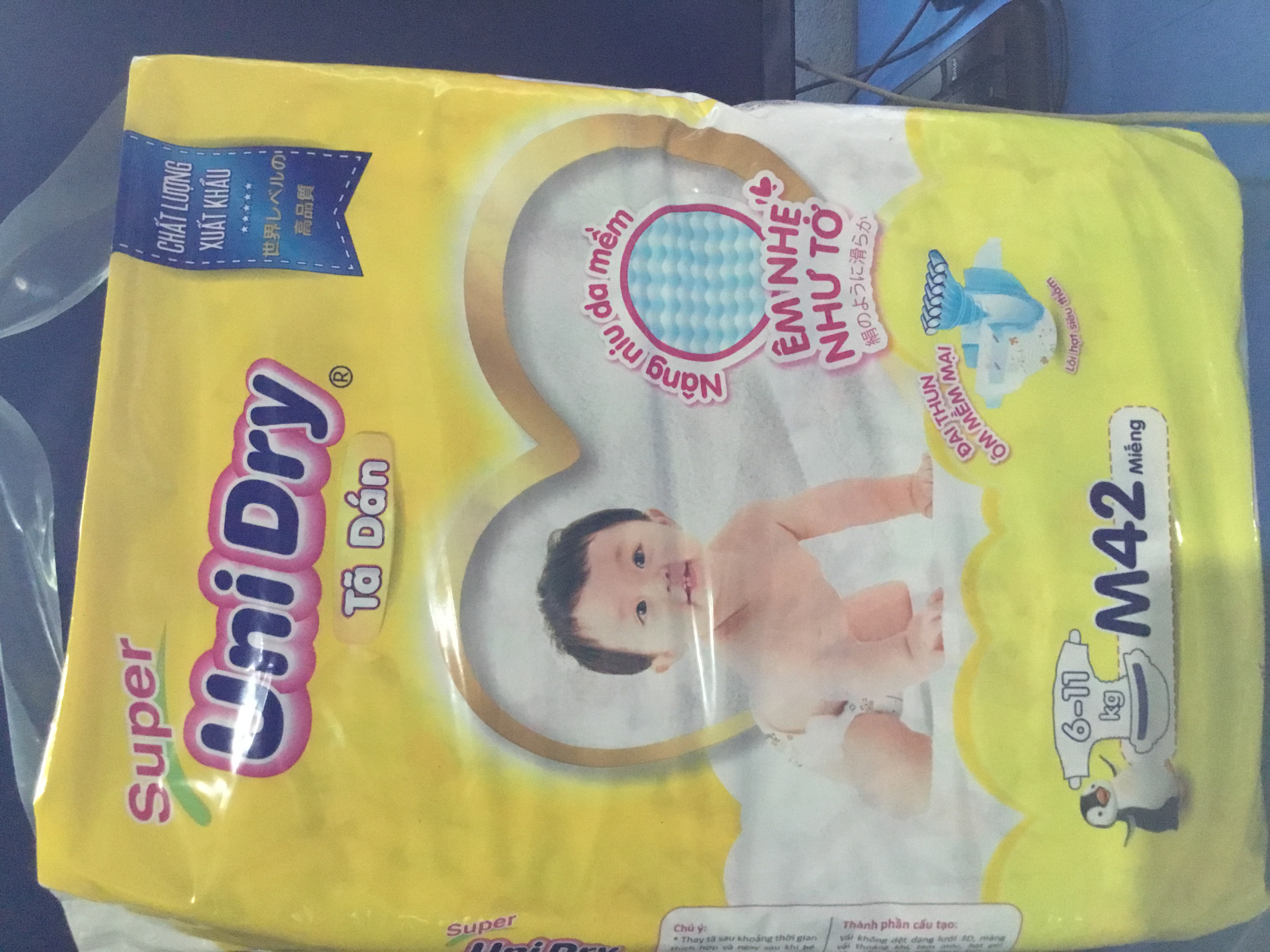Tã dán Unidry M46 Cho Bé Từ 6-11kg - Date luôn mới