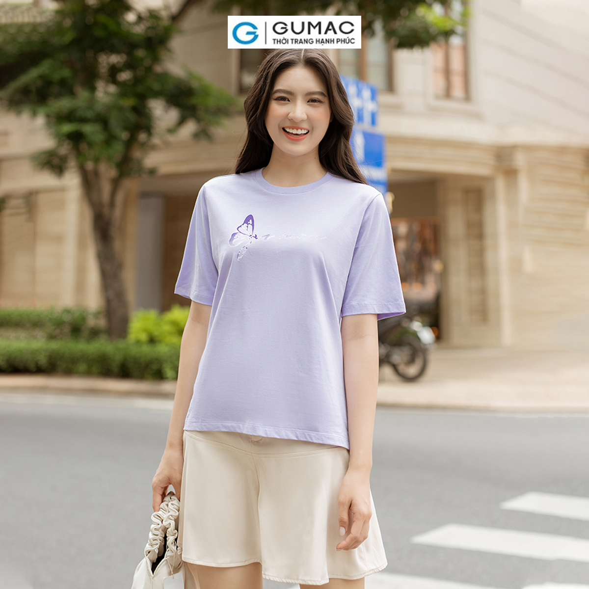 Quần short nữ dáng loe kèm thắt lưng trẻ trung năng động thời trang GUMAC QD07068