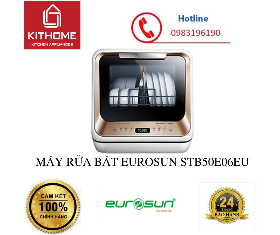 MÁY RỬA BÁT EUROSUN STB50E06EU - HÀNG CHÍNH HÃNG