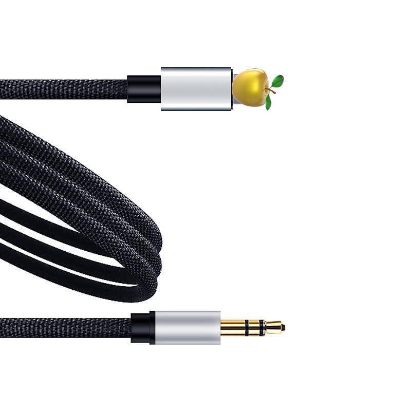 Giá tốt nhất phù hợp với Apple to 3.5mm cáp âm thanh aux xe hơi kết nối điện thoại di động loa xe hơi tai nghe cáp chuyển đổi âm thanh