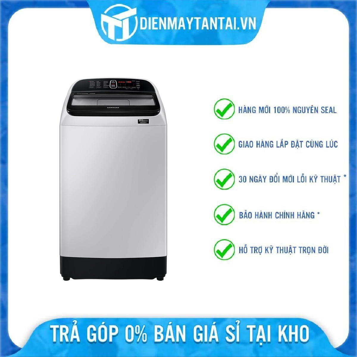 Máy giặt Samsung Inverter 12 kg WA12T5360BY/SV Model 2020 - Hàng chính hãng (chỉ giao HCM)