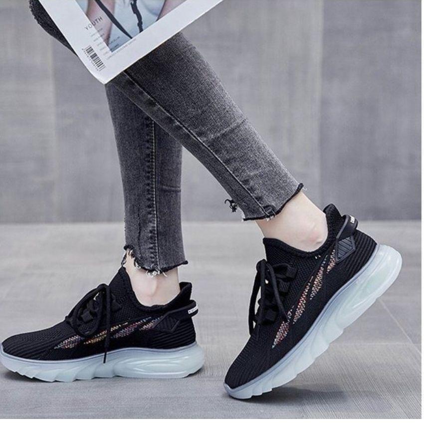 Giày Sneaker Nữ ,Giày Nữ Đế Trong Silicon Mẫu Mới Kiểu Dáng Hàn Quốc Năng Động Cá Tính ,Trẻ Trung GTTN24