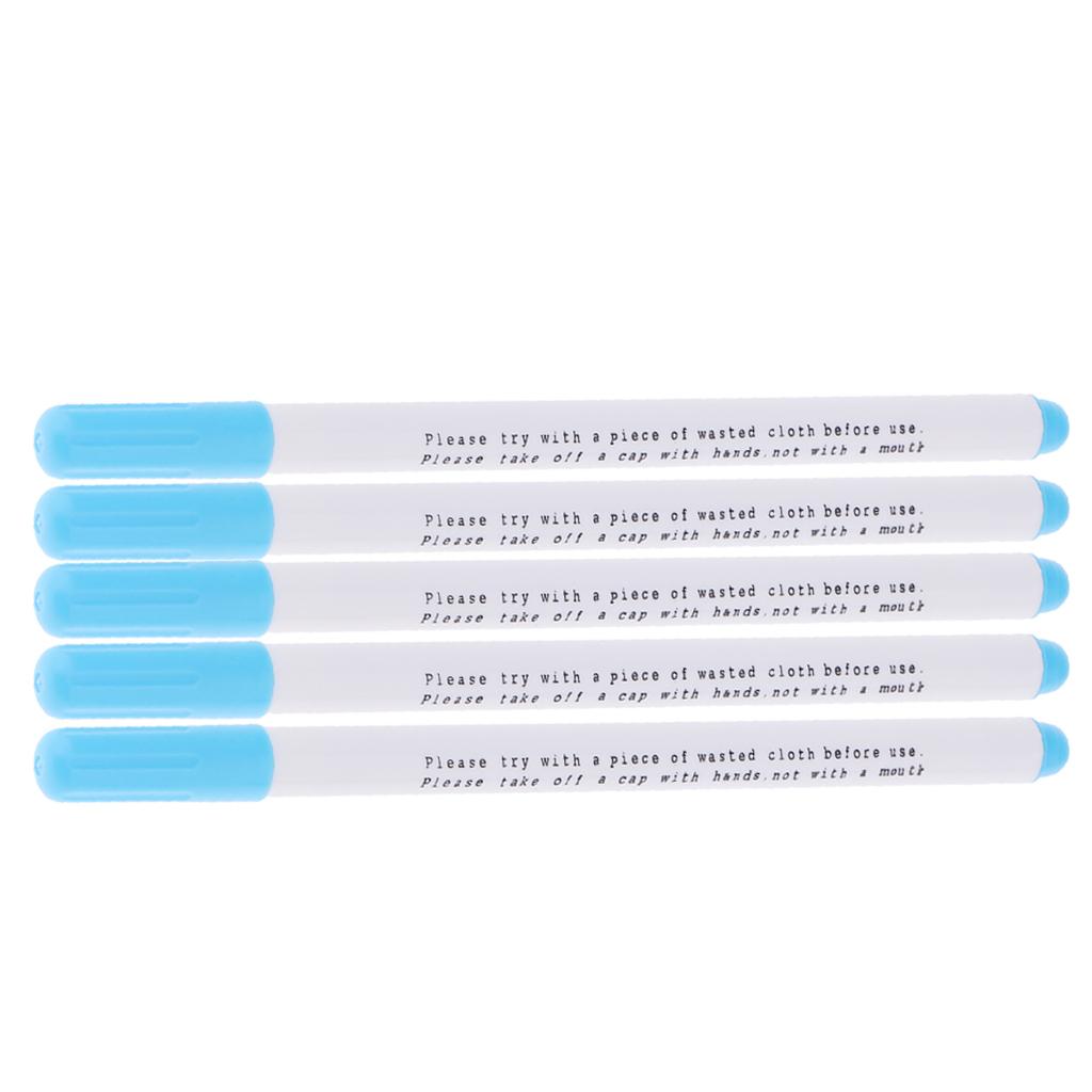 5 Pieces Water Erasable Pen Tailor Vanishing Marker Water Soluble Pen