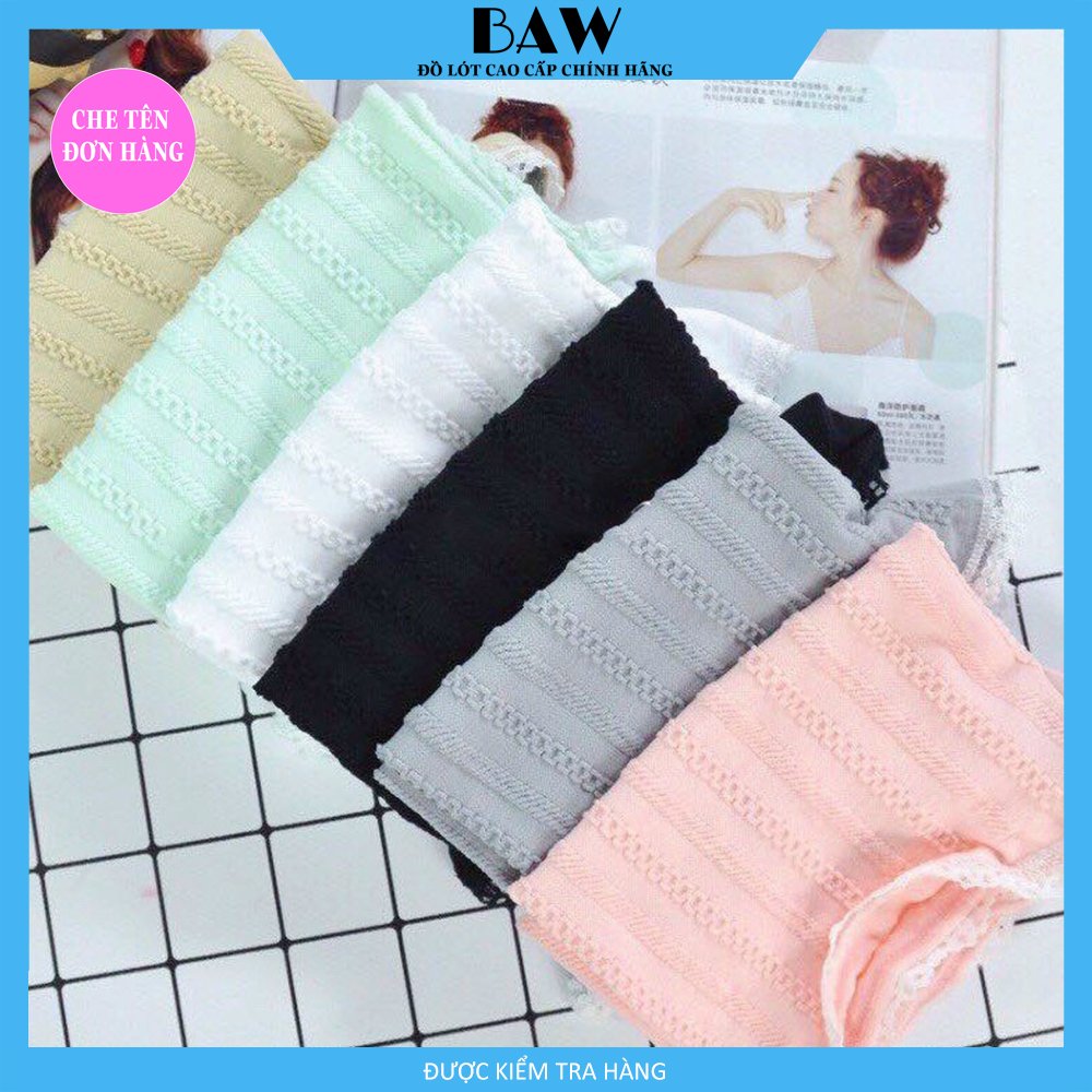 Hình ảnh Bộ 3 Quần Mặc Váy Chất Liệu Cotton Tinh Tế Lót May Chống Viêm, Quần Chip Nữ Kháng Khuẩn Cao Cấp Thương Hiệu BAW NT726