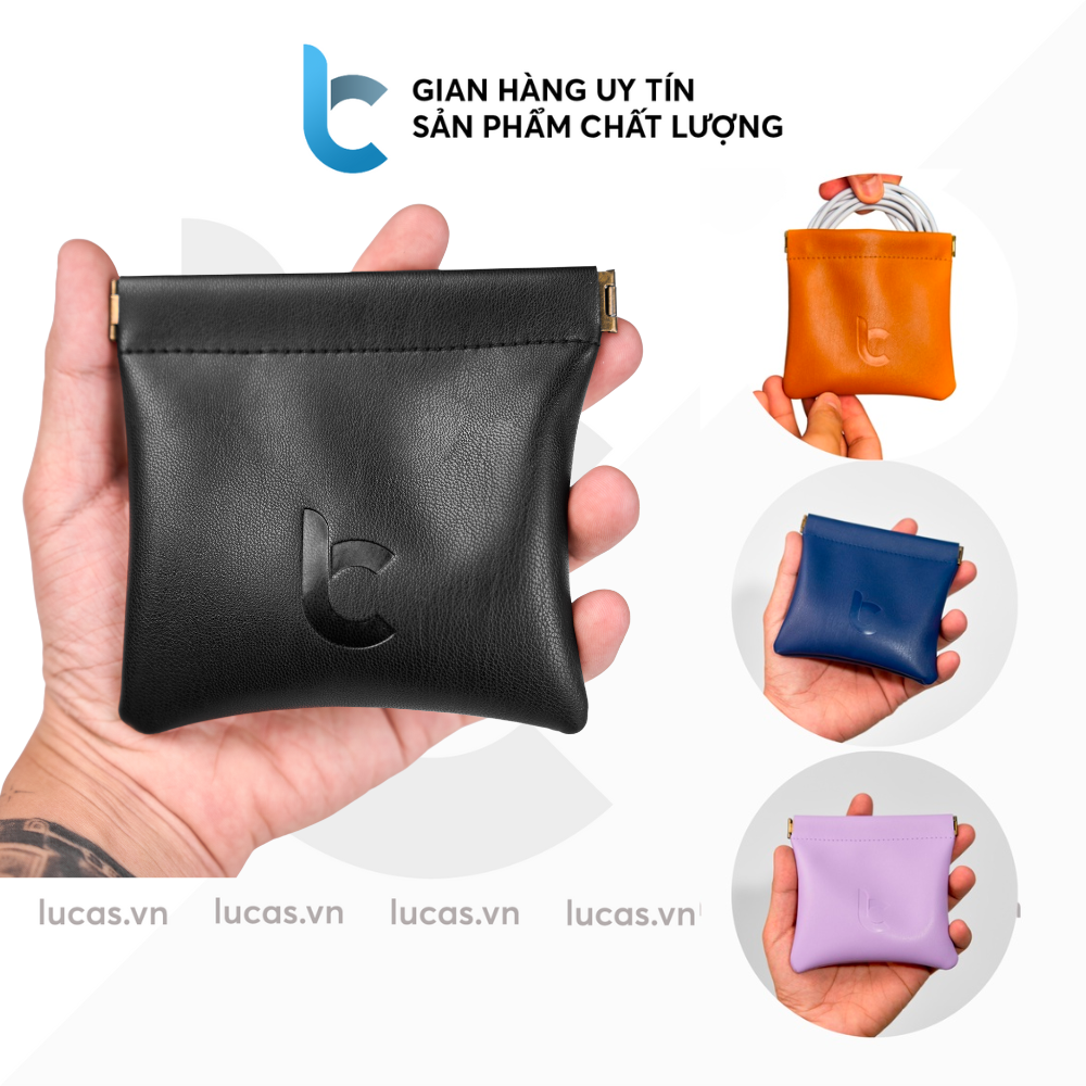 Túi Da Đựng Sạc, Phụ Kiện MacBook Lucas Portable - Hàng Chính Hãng