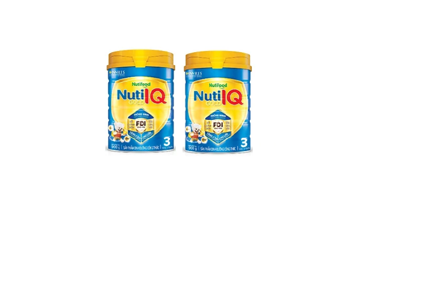 Sữa bột Nutifood IQ Gold FDI Step 3 900g dành cho trẻ từ 1-2 tuổi. Tặng kèm chú chuồn chuồn tre dễ thương