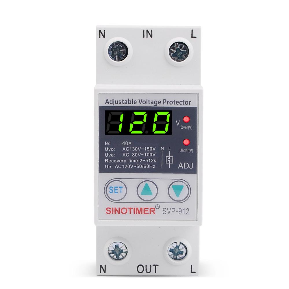Multifunctional Adjustable Voltage Limit Current Protector Self-resetting Switch Dual Display Protector Over-voltage Under-voltage Protecting Device