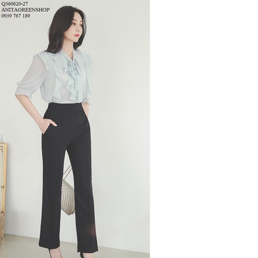 Q360620 ÁO VOAN NỮ NHÚN BÈO